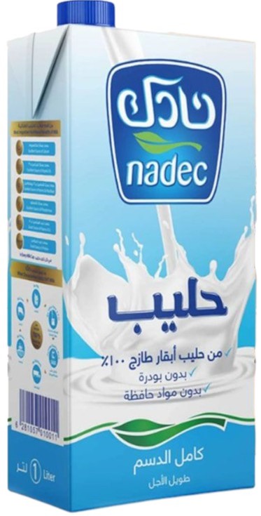 نادك حليب كامل الدسم 1 لتر