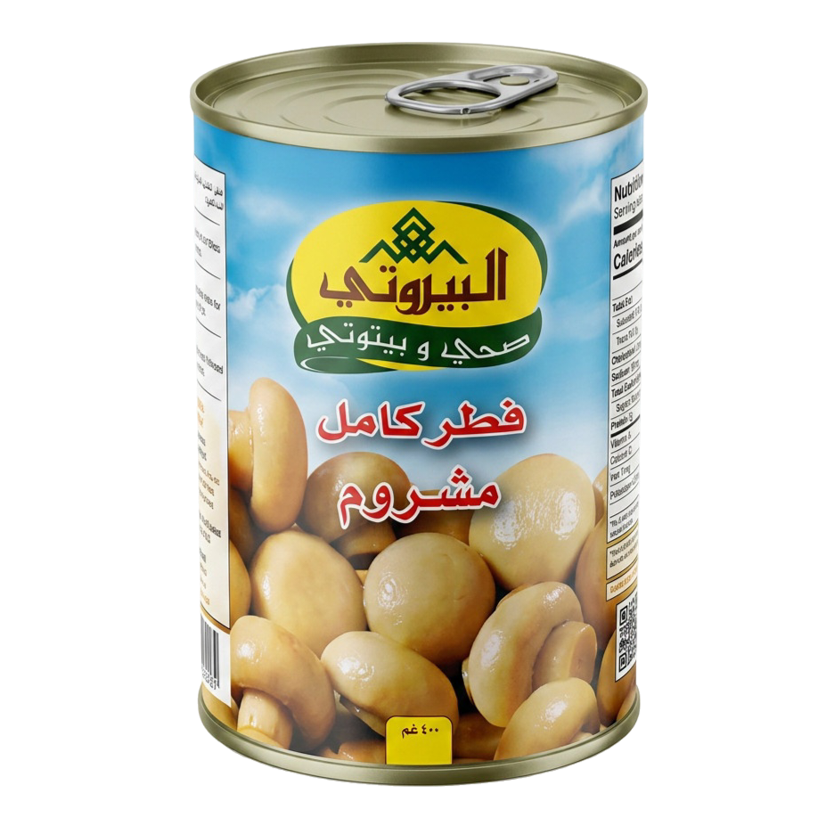 البيروتي فطر حبة كاملة 400 غم
