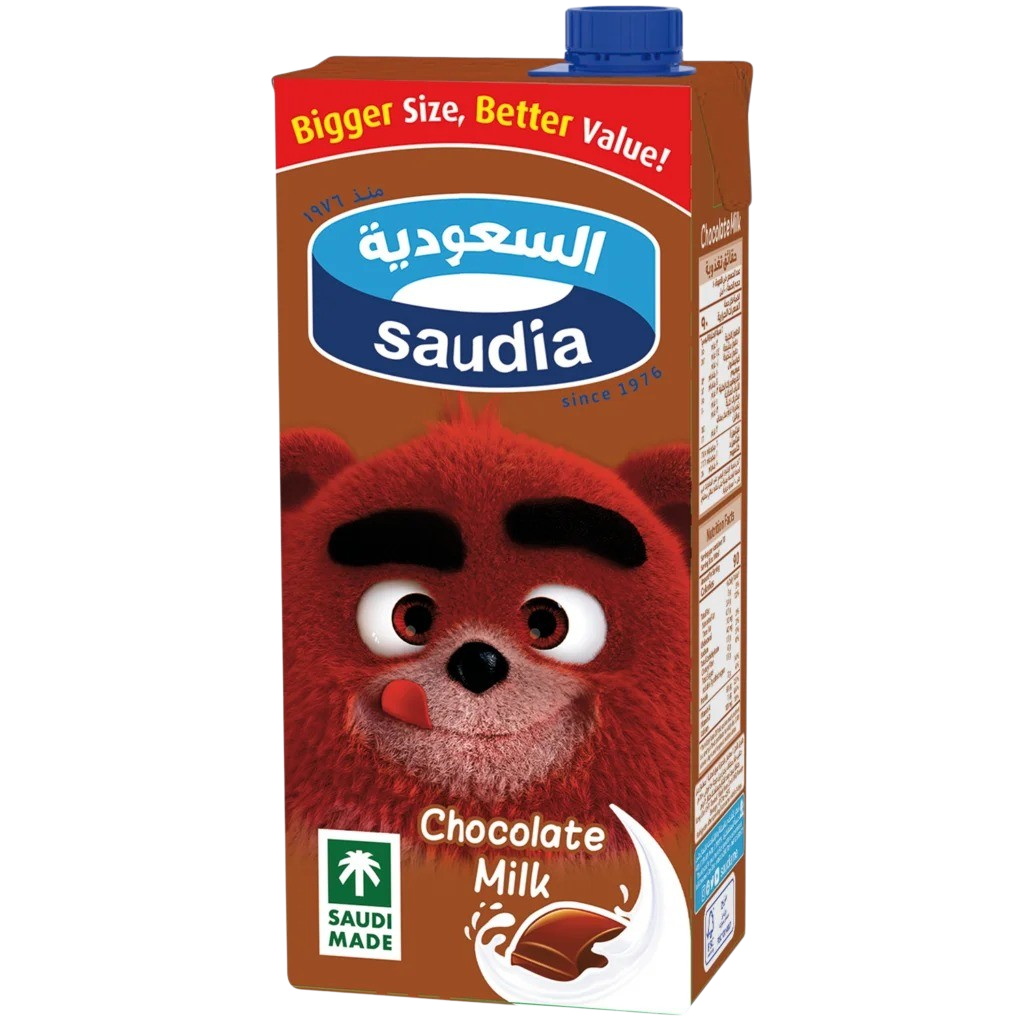السعودية حليب سائل بالشوكولاتة 1 لتر 