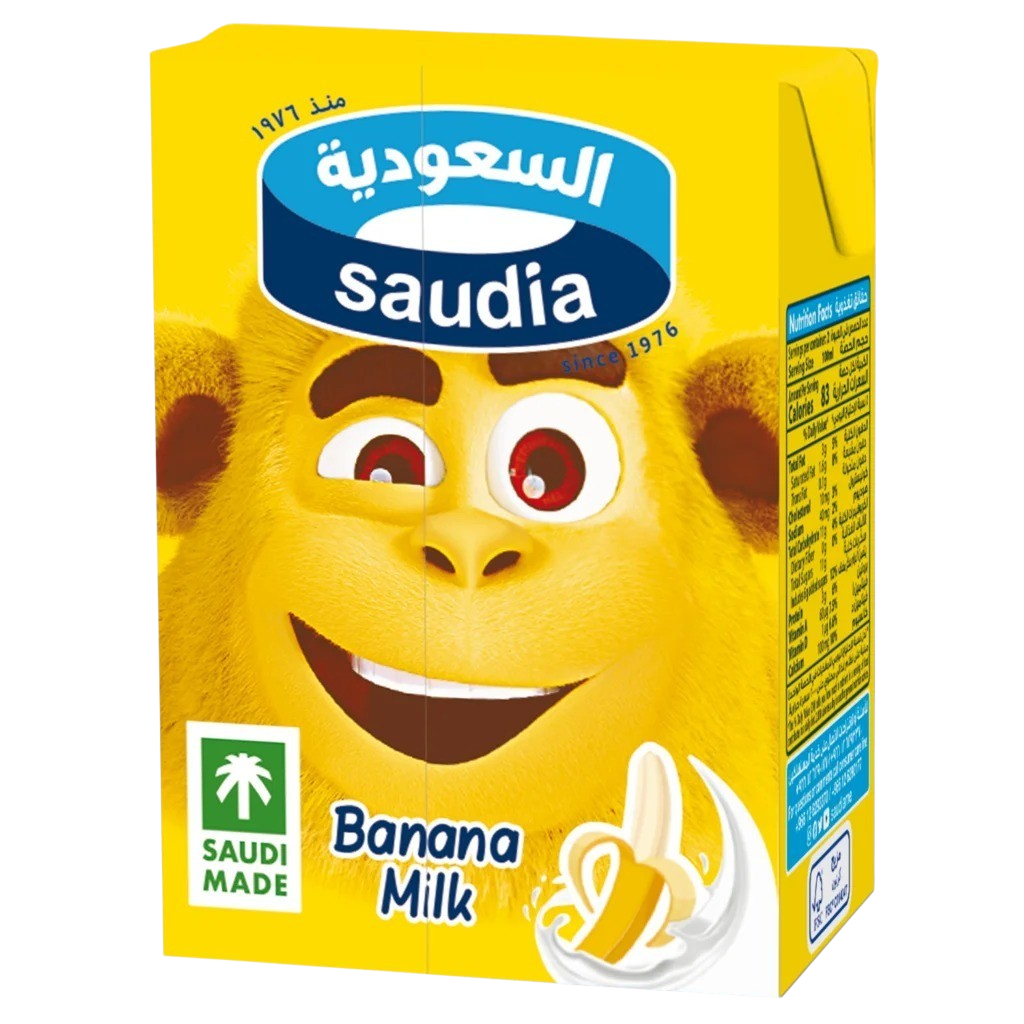 السعودية حليب بالموز 200 مل 