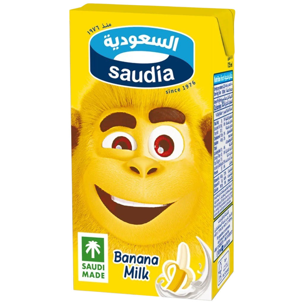 السعودية حليب بالموز 125 مل 