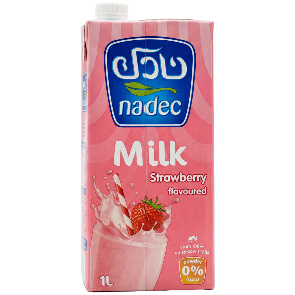 نادك حليب نكهة الفراولة 1 لتر